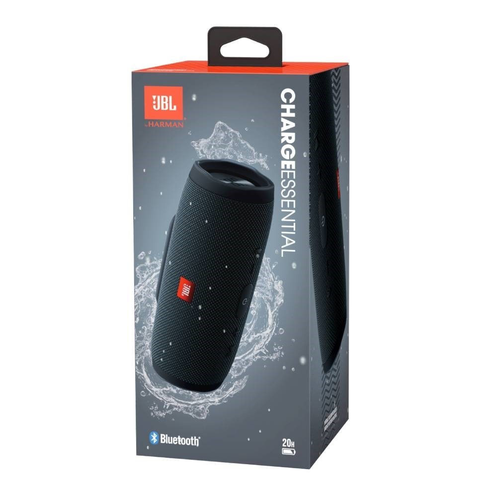 Caixa de Som Bluetooth JBL Charge Essential, Até 20 Horas de Reprodução, Preto