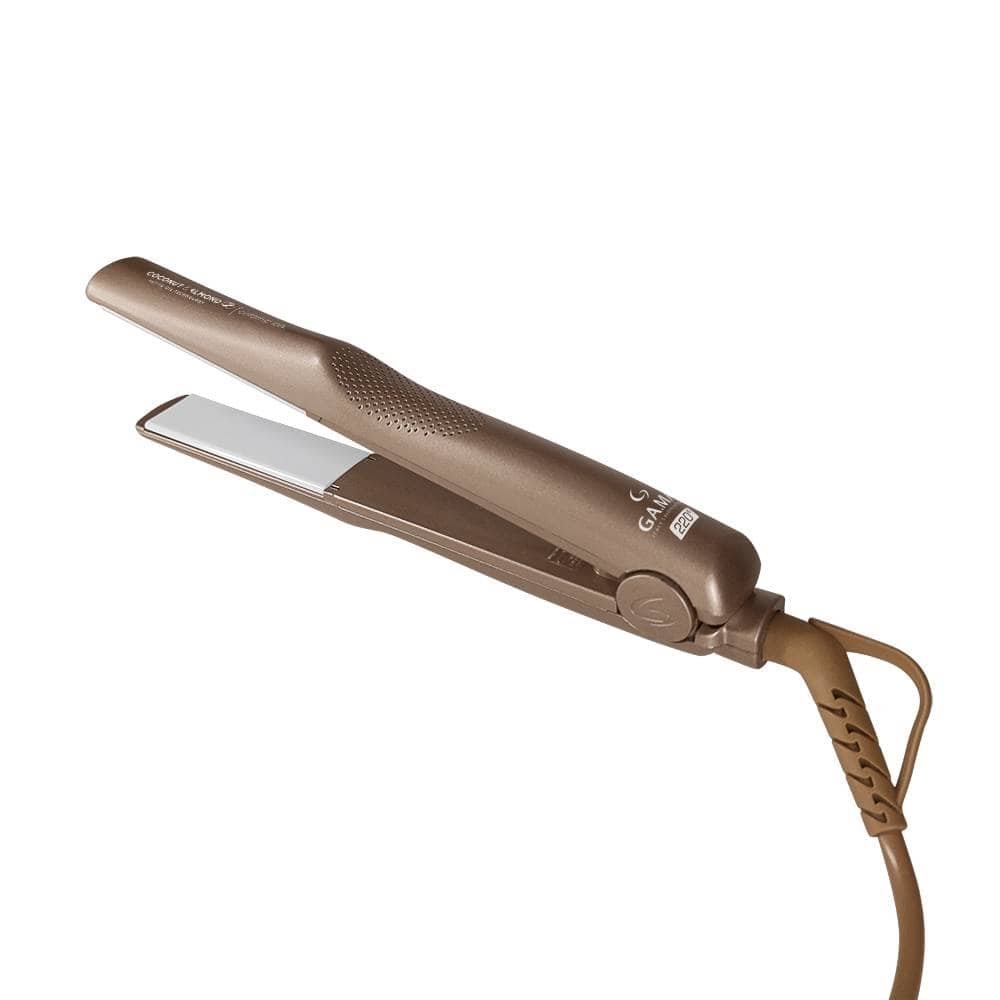 Chapa Alisadora Gama Coconut&Almond, Ceramic Íon, Marrom, Bivolt