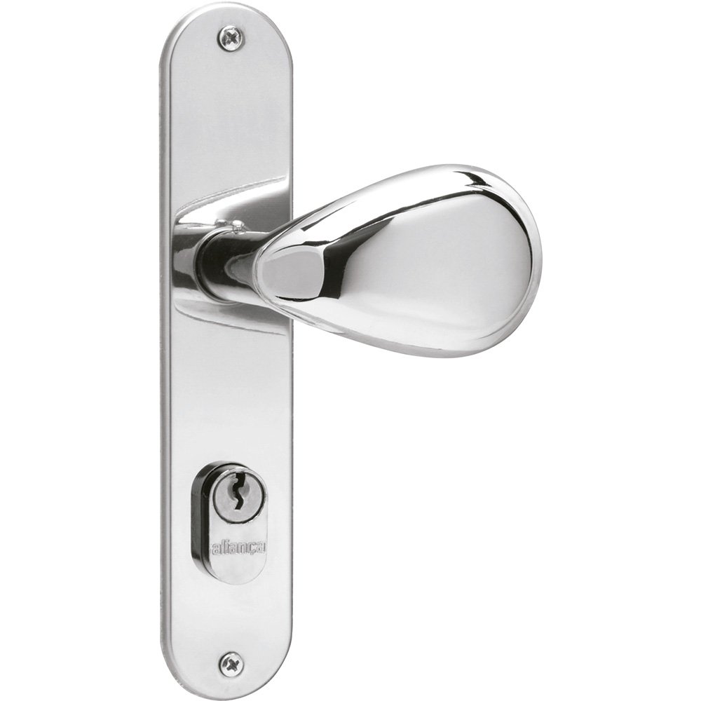 Fechadura Aliança IP 2600/80 Taco de Golf Externa Inox Polido