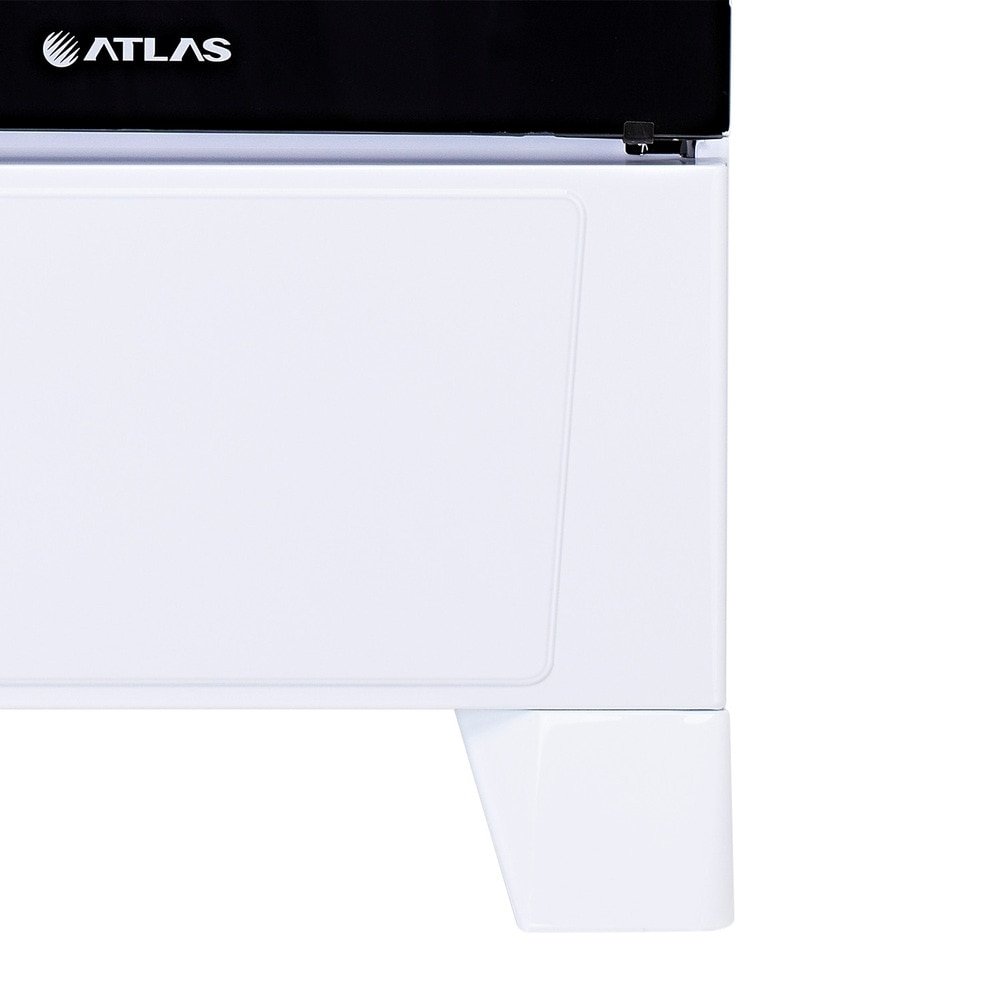 Fogão de Piso Atlas 4 Bocas Coliseum Plus - Mesa de Inox, Branco
