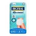 Roupa Íntima Bigfral Moviment Tamanho G/XG - 8 Pacotes com 7 Fraldas - Total 56 Tiras