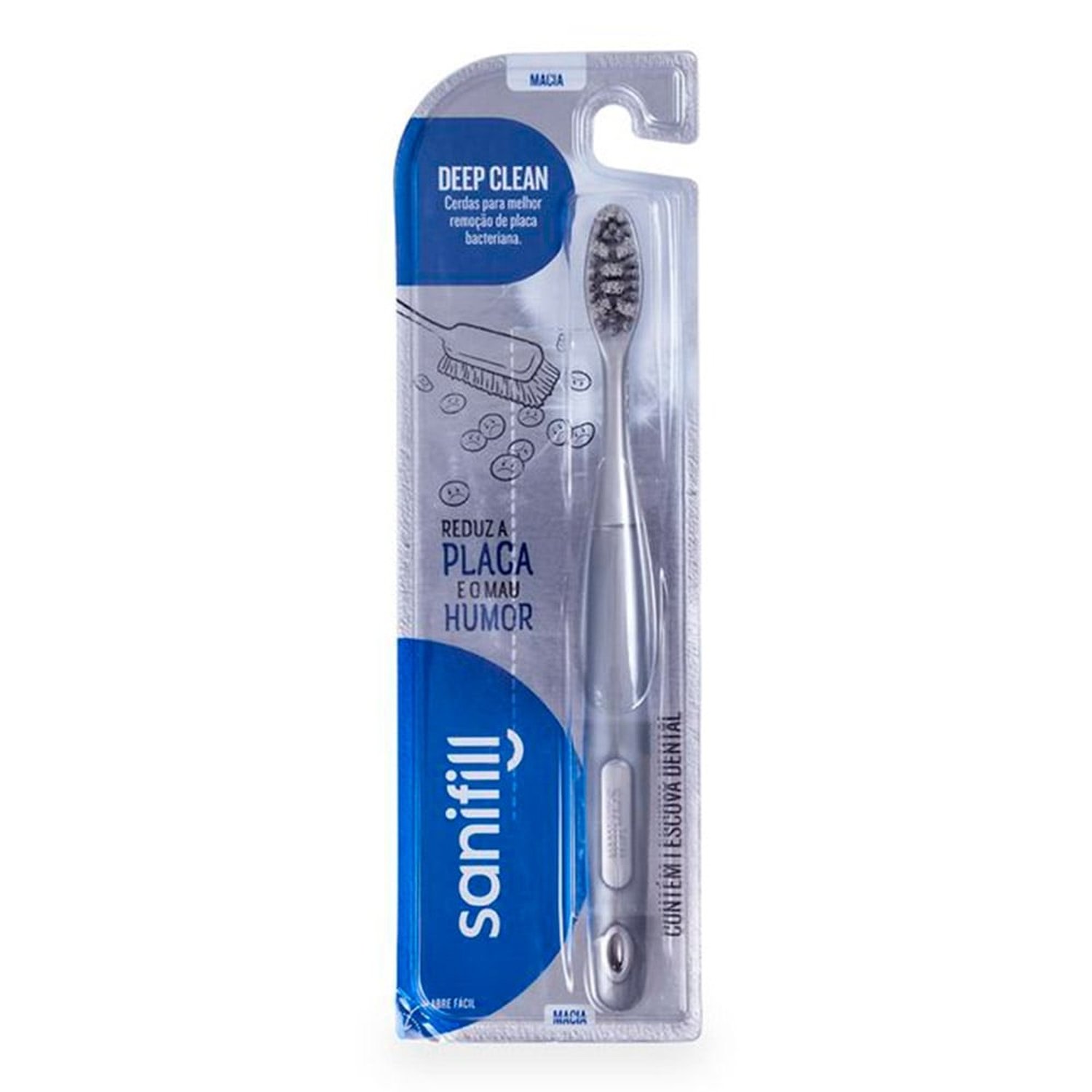 Escova Dental Sanifill Deep Clean Macia Cores Sortidas