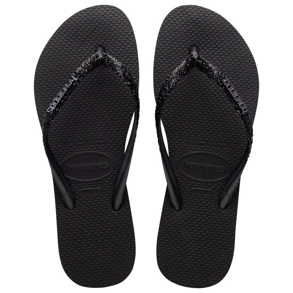 Havaianas Slim Glitter II Preto/Cinza Dark 37/8