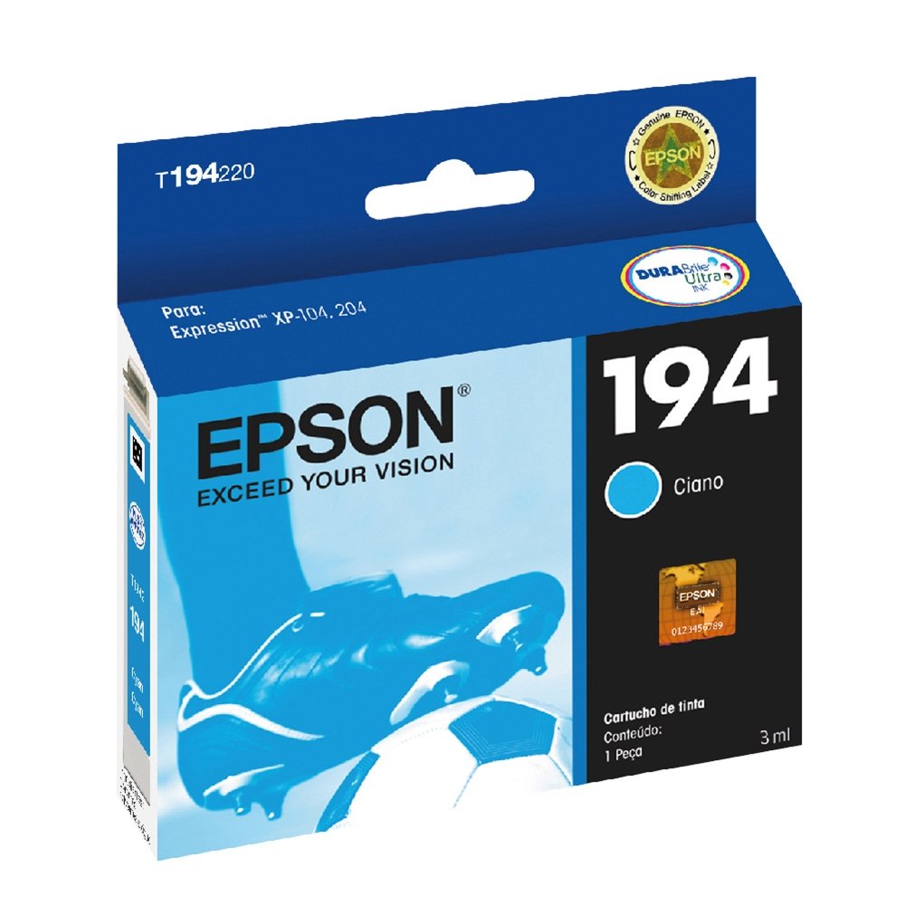 Cartucho Epson T1942200-BR Ciano XP-204 e XP-214