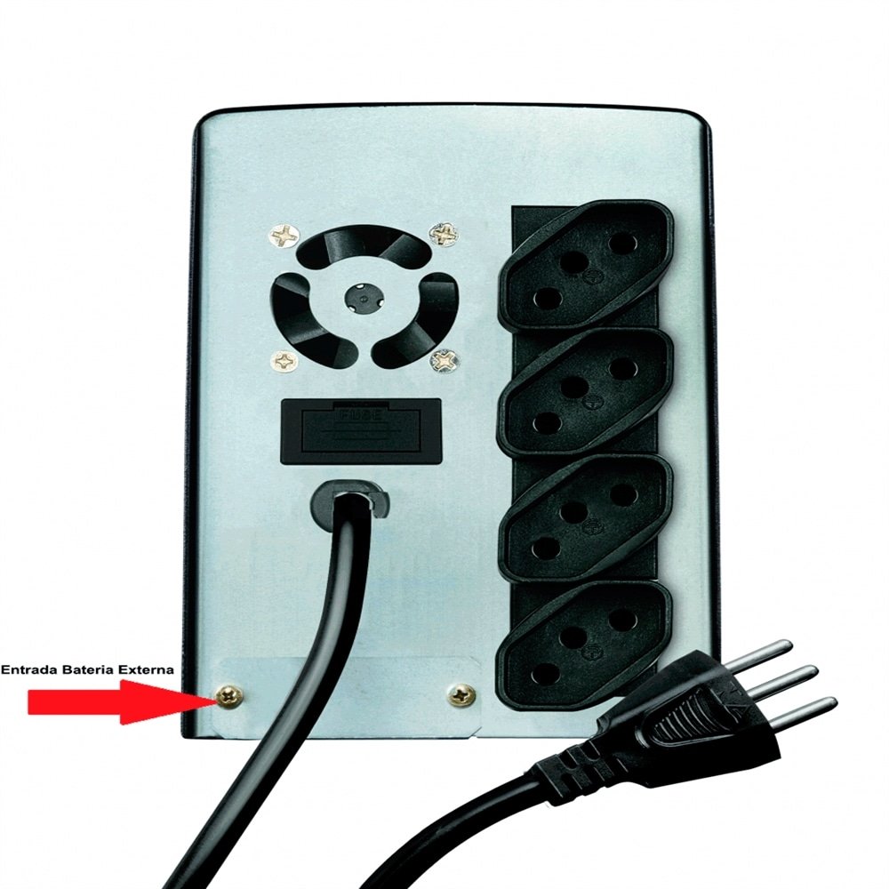 Nobreak SMS Manager USM Net 4+700Bi 110, 700VA, 4 Tomadas, Bateria Externa, Entrada Bivolt Automático e Saída 110V