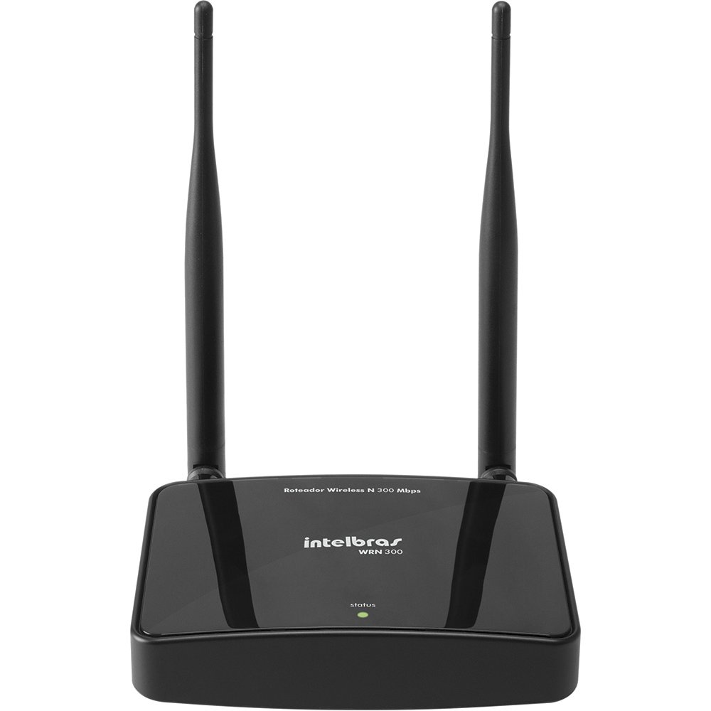 Roteador Wireless WRN300 300Mbps, 1 Porta, 2 Antenas 5 dBi - Intelbras