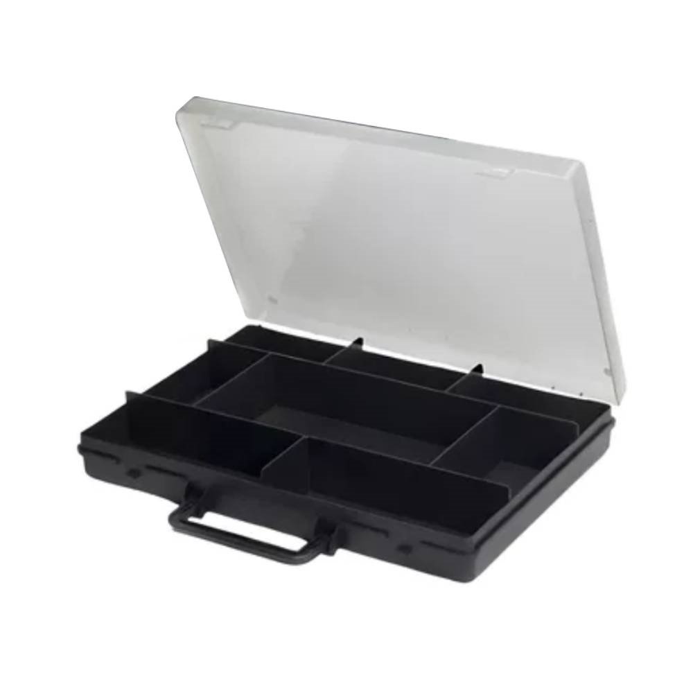 Organizador Presto Maleta com 8 Divisórias e Tampa Transparente 35x33x13cm