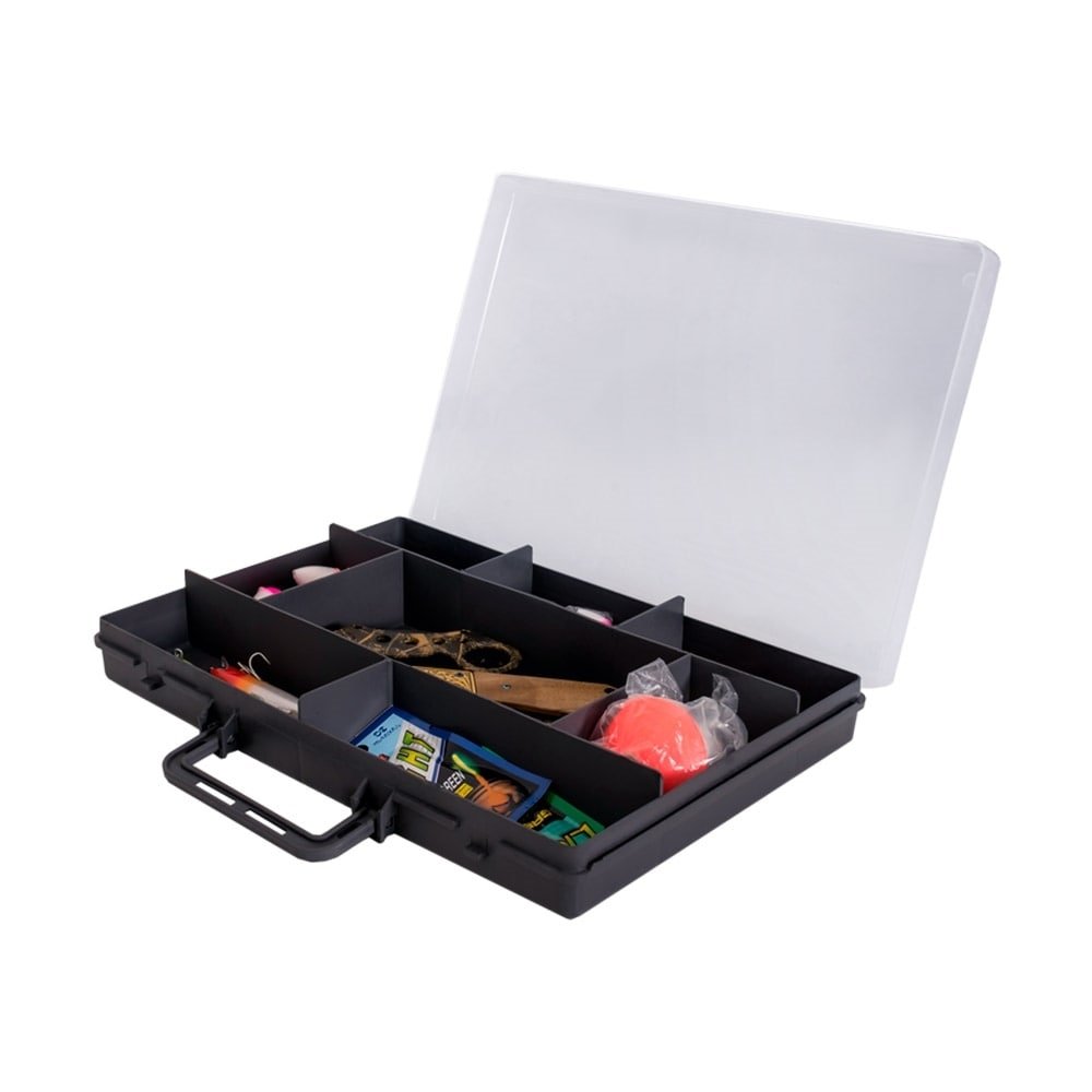Organizador Presto Maleta com 8 Divisórias e Tampa Transparente 35x33x13cm