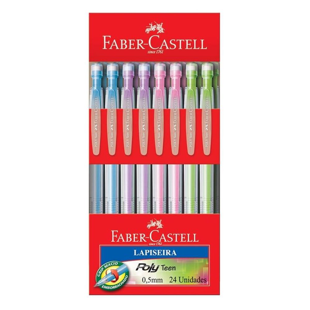 Lapiseira Faber Castell Poly Teen 0,5mm Embalagem com 24 Unidades