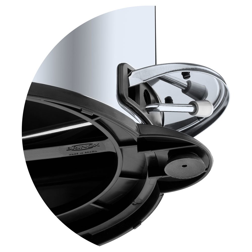 Lixeira Brinox c/ Pedal e Balde Removíel 12L
