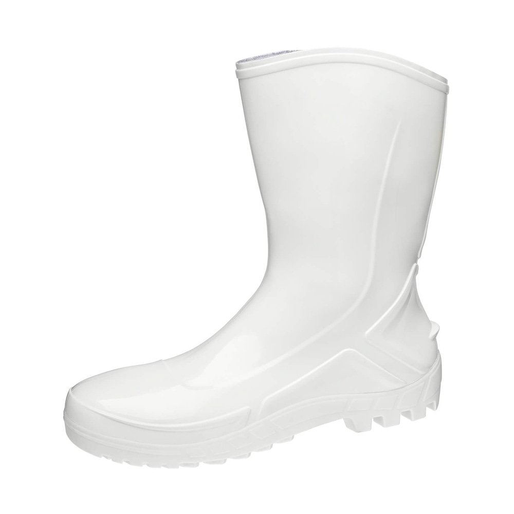 Bota PVC Vulcaflex CA42291 Branca Cano Médio 27cm sem Meia 44