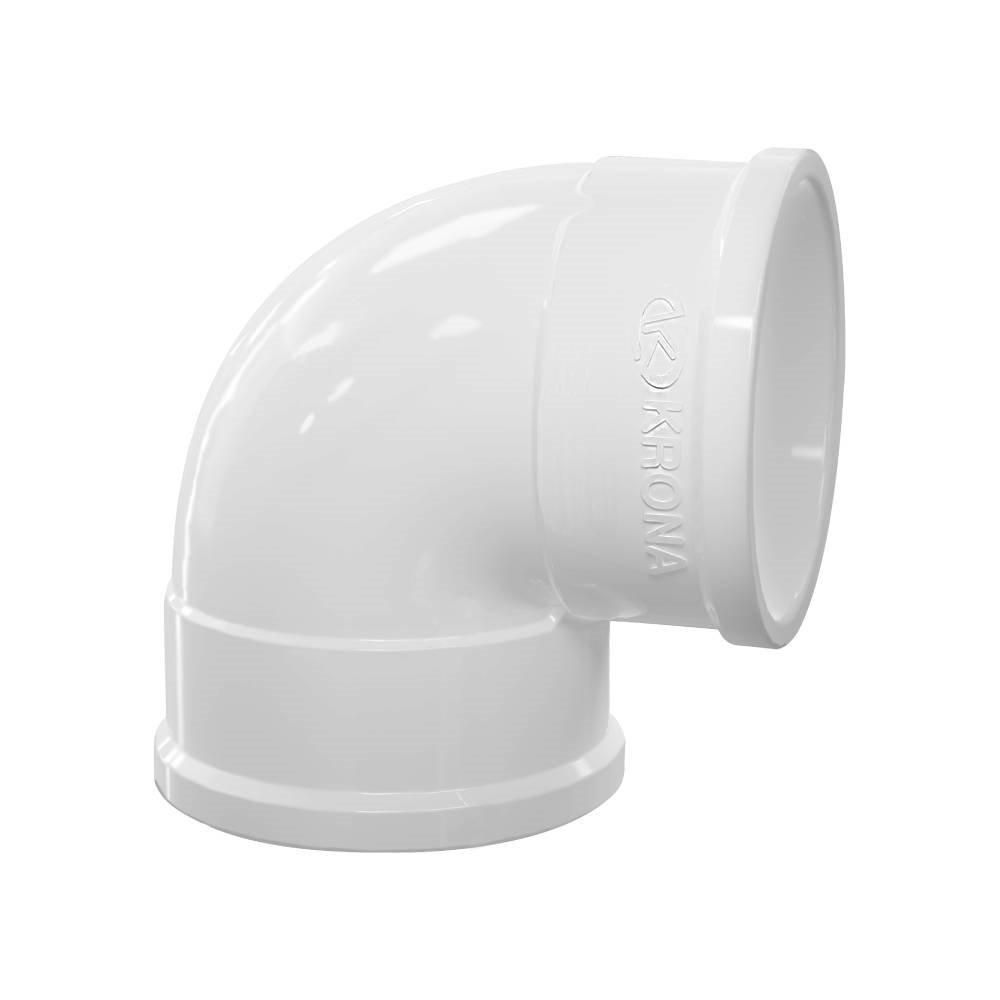 Joelho Esgoto Krona 90º 100mm - Embalagem com 20 Unidades