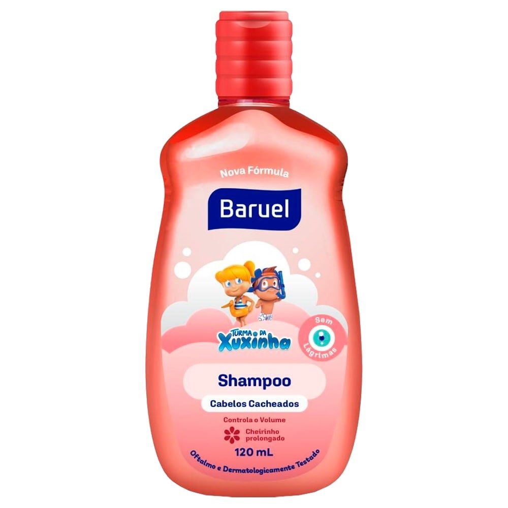 Shampoo Turma Xuxinha Cabelos Cacheados 120ml - Embalagem com 6 Unidades