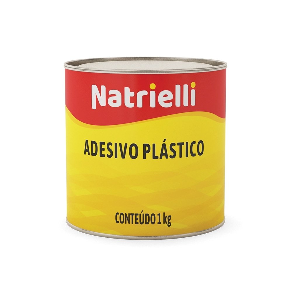 Massa Adesiva Natrielli Plástica Branca 1Kg - Embalagem com 6 Unidades