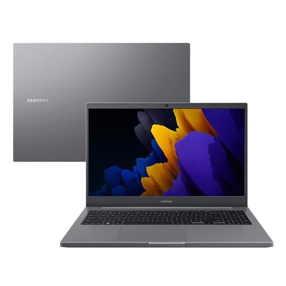 Notebook Samsung NP550XDA-KT1BR, Tela FHD de 15.6" | Intel Core i3, HD 1TB, 4GB RAM, Windows 10, Cinza Chumbo