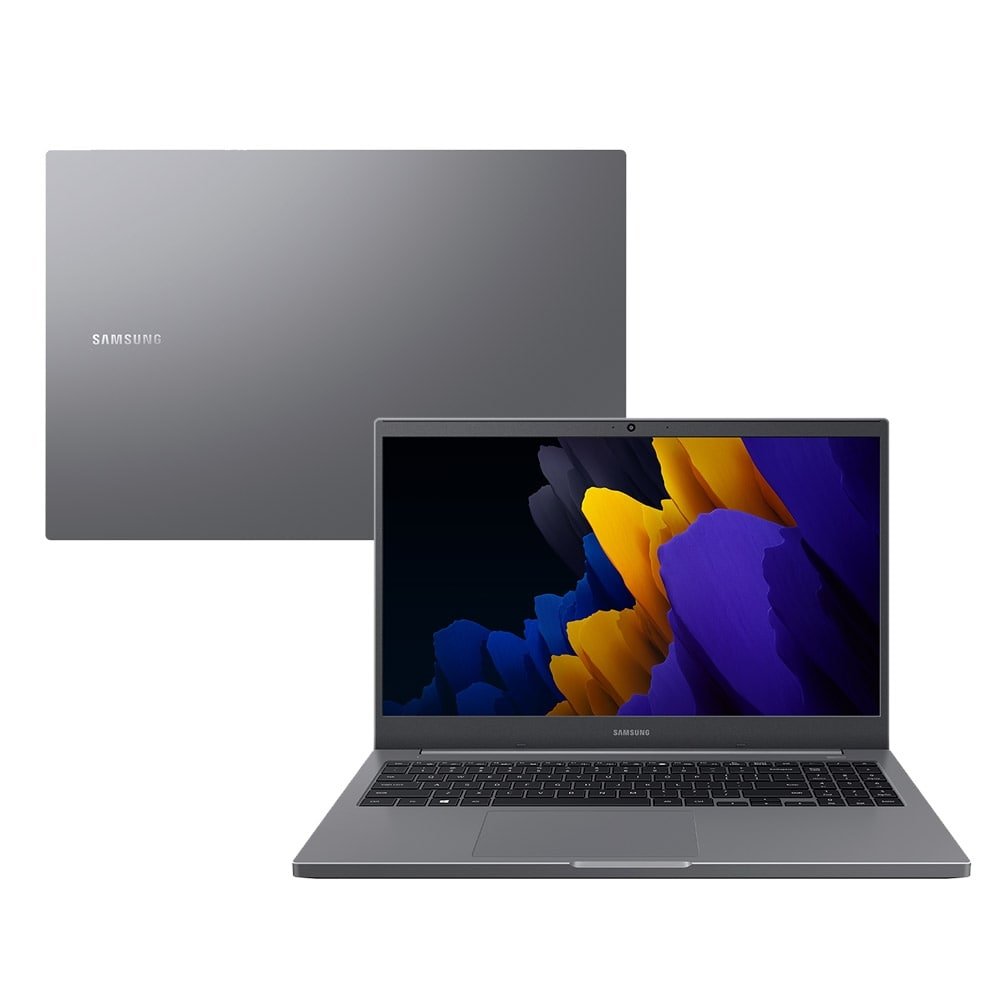 Notebook Samsung NP550XDZ-KO4BR, Tela FHD de 15.6",Intel Celeron, HD 500GB, 4GB RAM, Linux, Cinza