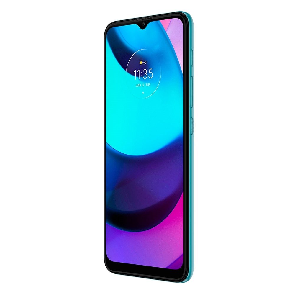 Smartphone Motorola Moto E20 Azul, Tela de 6.5", 4G+Wi-Fi, And. 11, Câm. Tras. de 13+2MP, Frontal de 5MP, 2GB RAM, 32GB