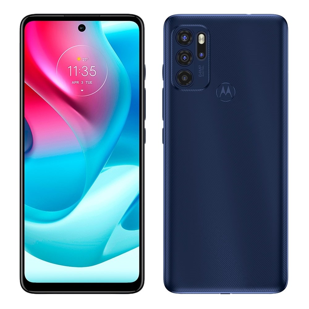 Smartphone Motorola Moto G60S Azul, Tela 6.8", 4G+Wi-Fi+NFC, And. 11, Câm. Tras. de 64+8+5+2MP, Frontal de 16MP, 6GB RAM, 128GB
