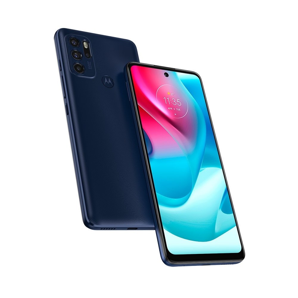 Smartphone Motorola Moto G60S Azul, Tela 6.8", 4G+Wi-Fi+NFC, And. 11, Câm. Tras. de 64+8+5+2MP, Frontal de 16MP, 6GB RAM, 128GB