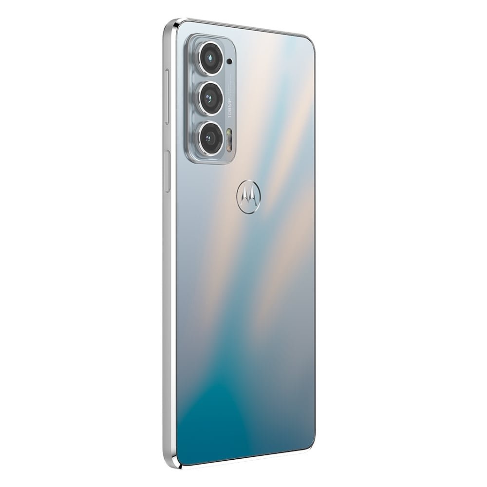 Smartphone Motorola Edge 20 Branco, Tela de 6.7", 5G+Wi-Fi+NFC, And. 11, Câm. Tras. 108+16+8MP, Frontal 32MP, 8GB RAM, 128GB
