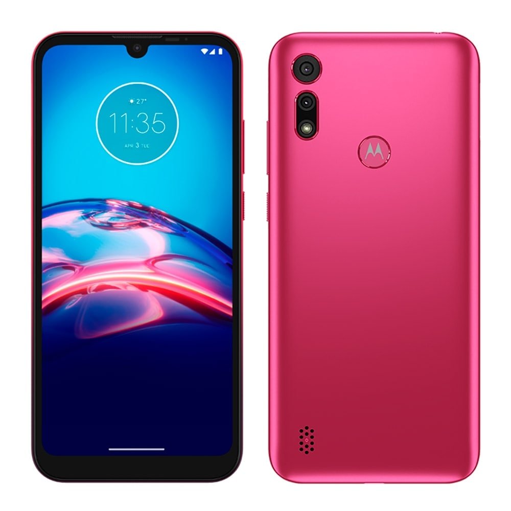 Smartphone Motorola Moto E6I Rosa, Tela de 6.1", 4G+Wi-Fi, And. 10, Cãm. Tras. de 13+2MP, Frontal de 5MP, 2GB RAM, 32GB