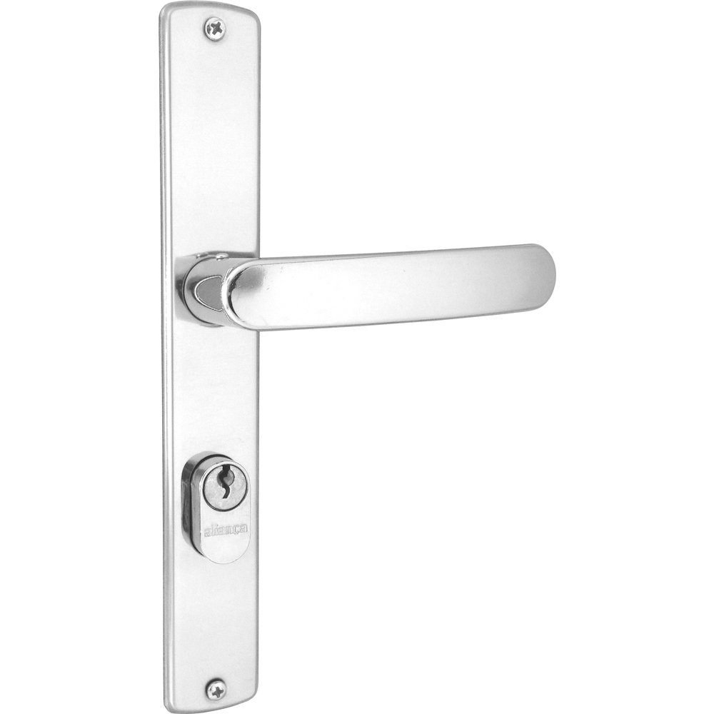 Fechadura Aliança F2500 Inox Polido Externo Perfil Estreito