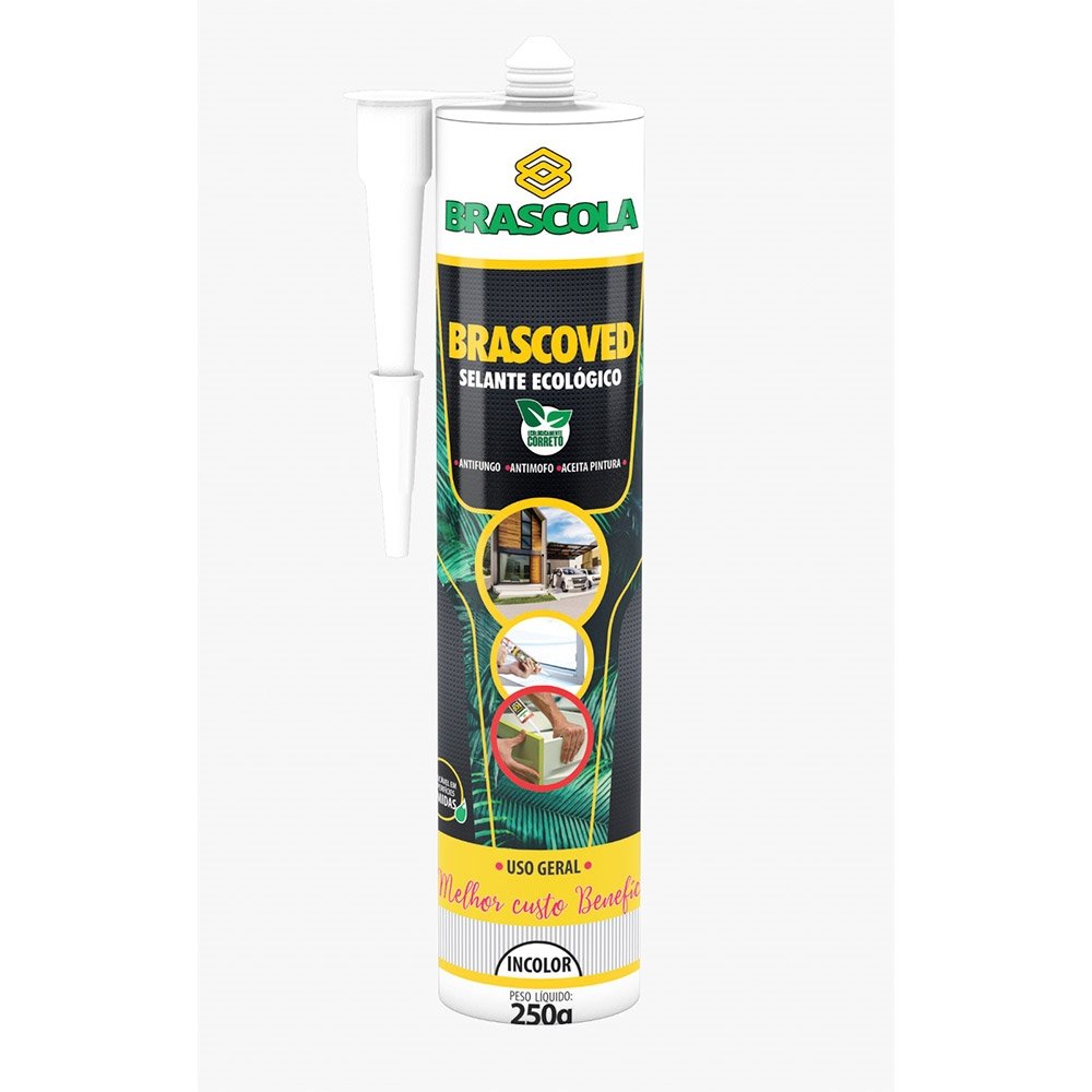 Silicone Selante Ecológico Brascoved Incolor 250g