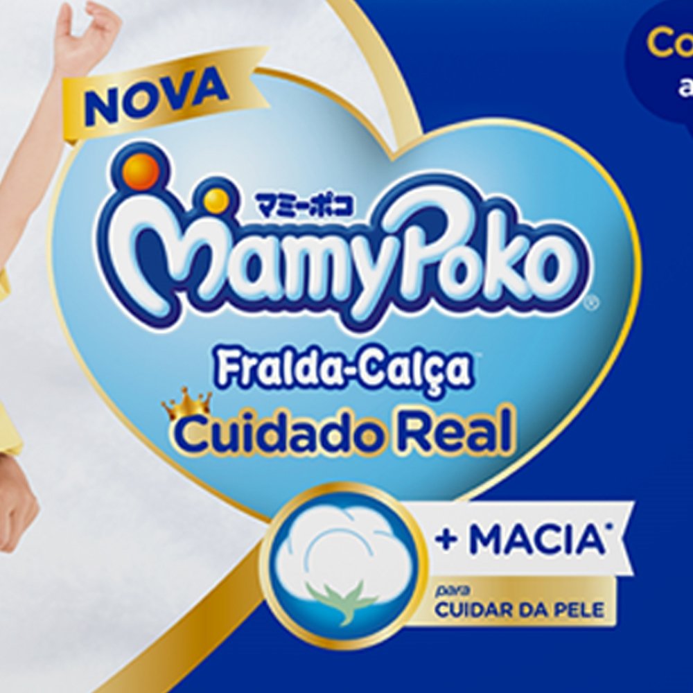 Fralda Descartável MamyPoko Calça Giga Tamanho XG - 2 Pacotes com 52 Fraldas - Total 104 Tiras