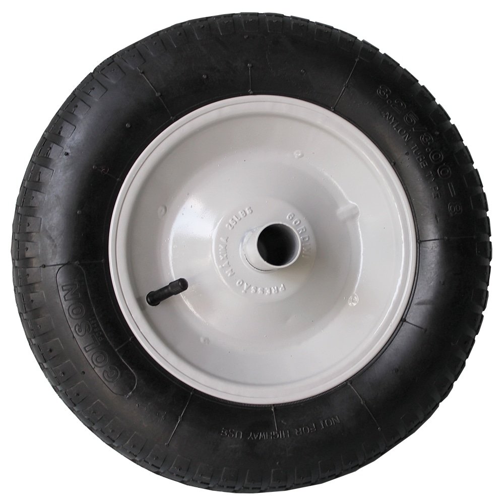 Roda para Carrinho de Mão Esfera Completa 3,25x8 Cinza