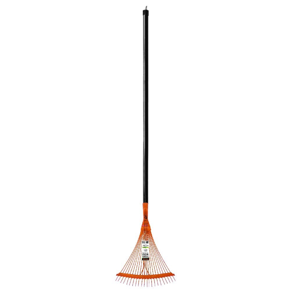 Vassoura para Jardim Famastil Regulável Metálica Arame 22 Dentes com Cabo F80.04