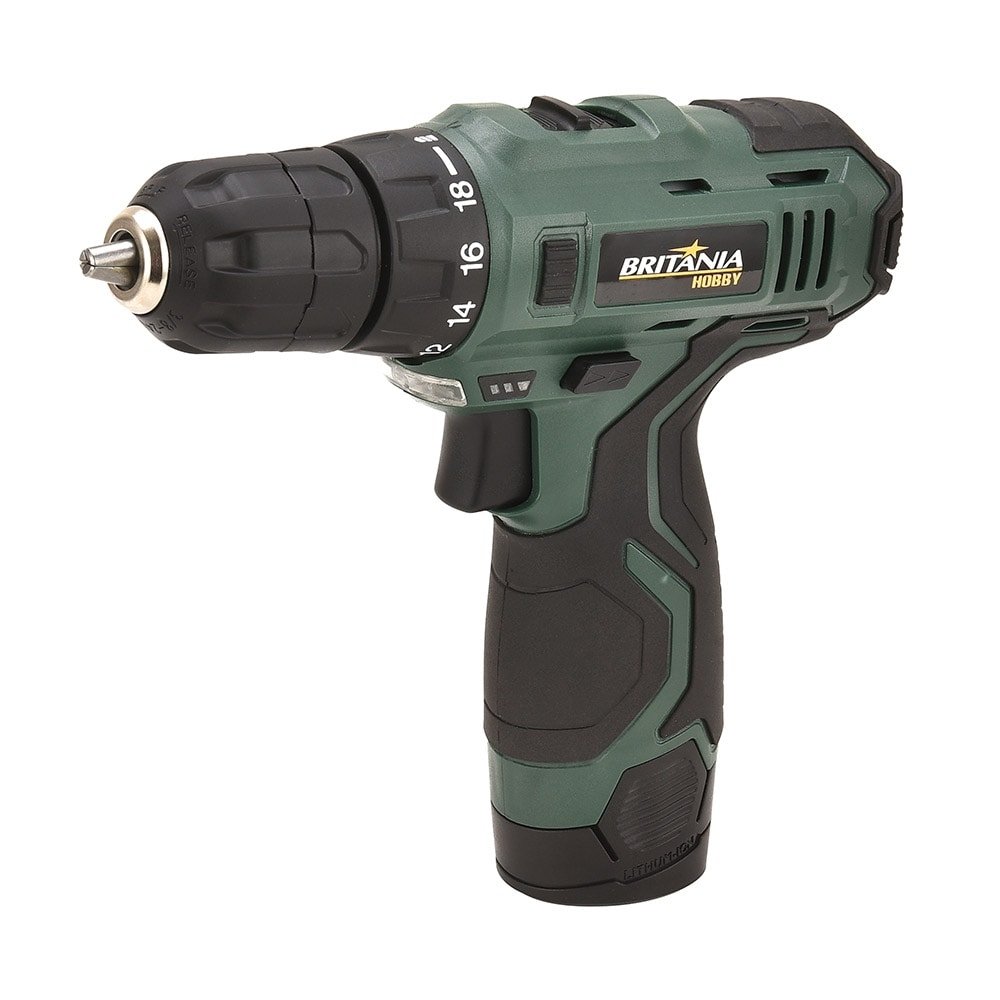 Furadeira/Parafusadeira Britânia BPF03 3,8" a Bateria 12V 1300mAh Bivolt