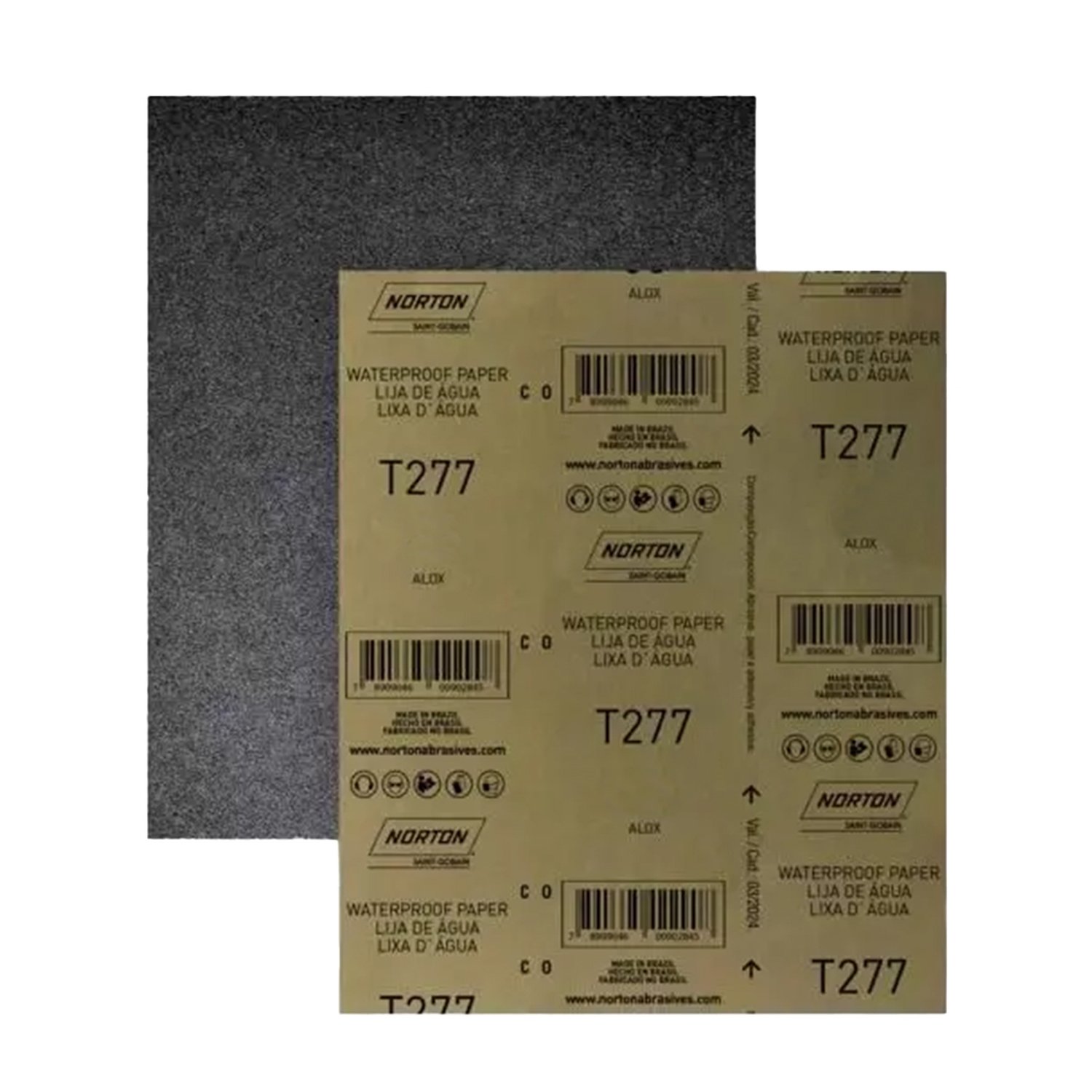 Lixa Norton D'Água G400 T-277 - Embalagem com 50 Unidades