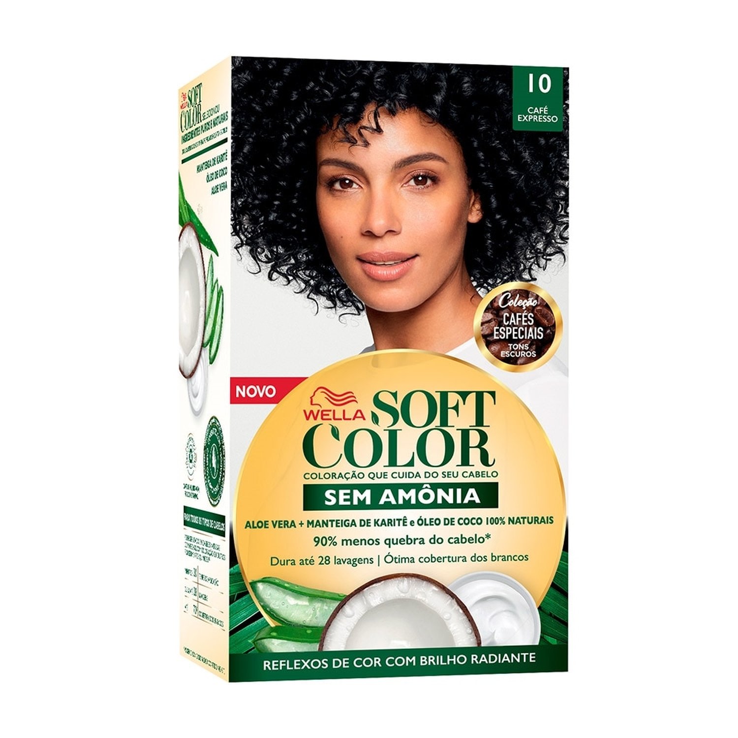 Tinta de Cabelo Soft Color 1.0 Café Expresso 35g
