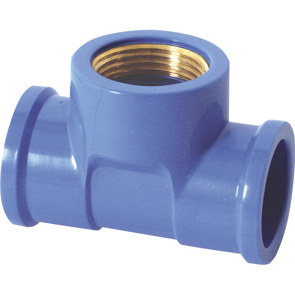 Tee Soldável Krona com Bucha Latão 25x1/2 - Embalagem com 20 Unidades