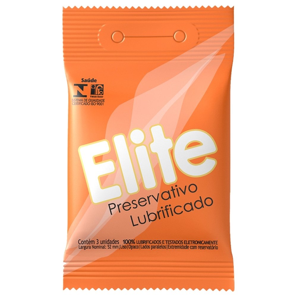 Preservativo Blowtex Lubrificado Elite - 12 pacotes c/ 3 unidades
