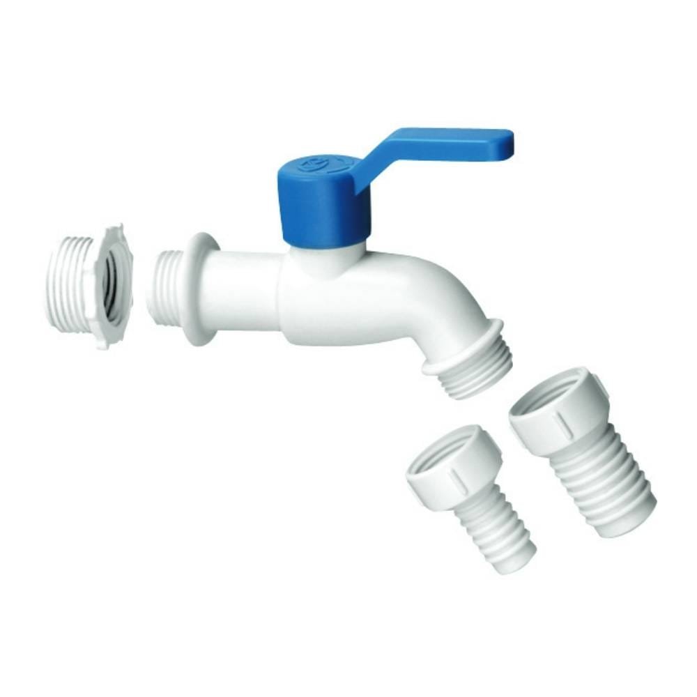 Torneira Esfera Krona para Jardim de PVC 1/2 e 3/4 - Embalagem com 6 Unidades