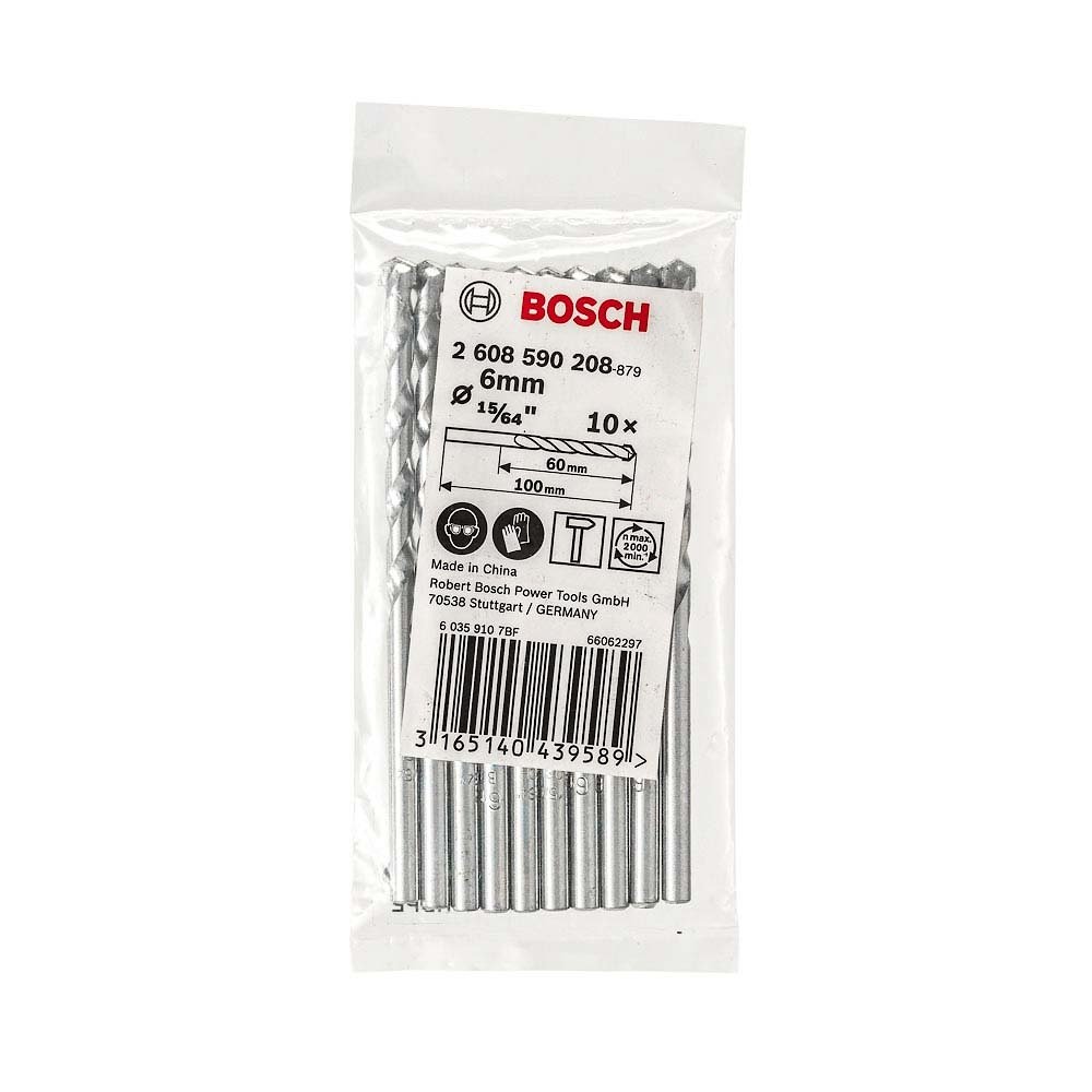 Broca Concreto Bosch Impact 6mm Embalagem com 10 Unidades