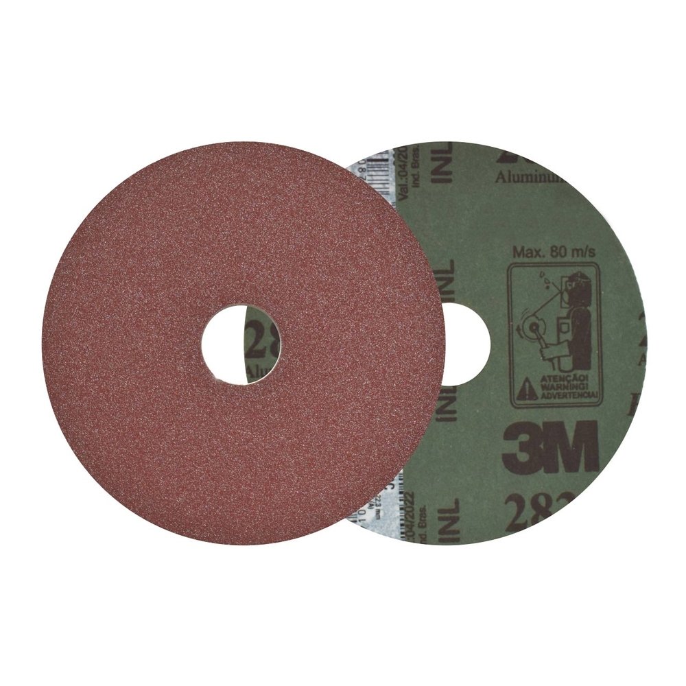 10 Discos Lixa/Fibra 3M 283C 4" 115mm 4,5" P50