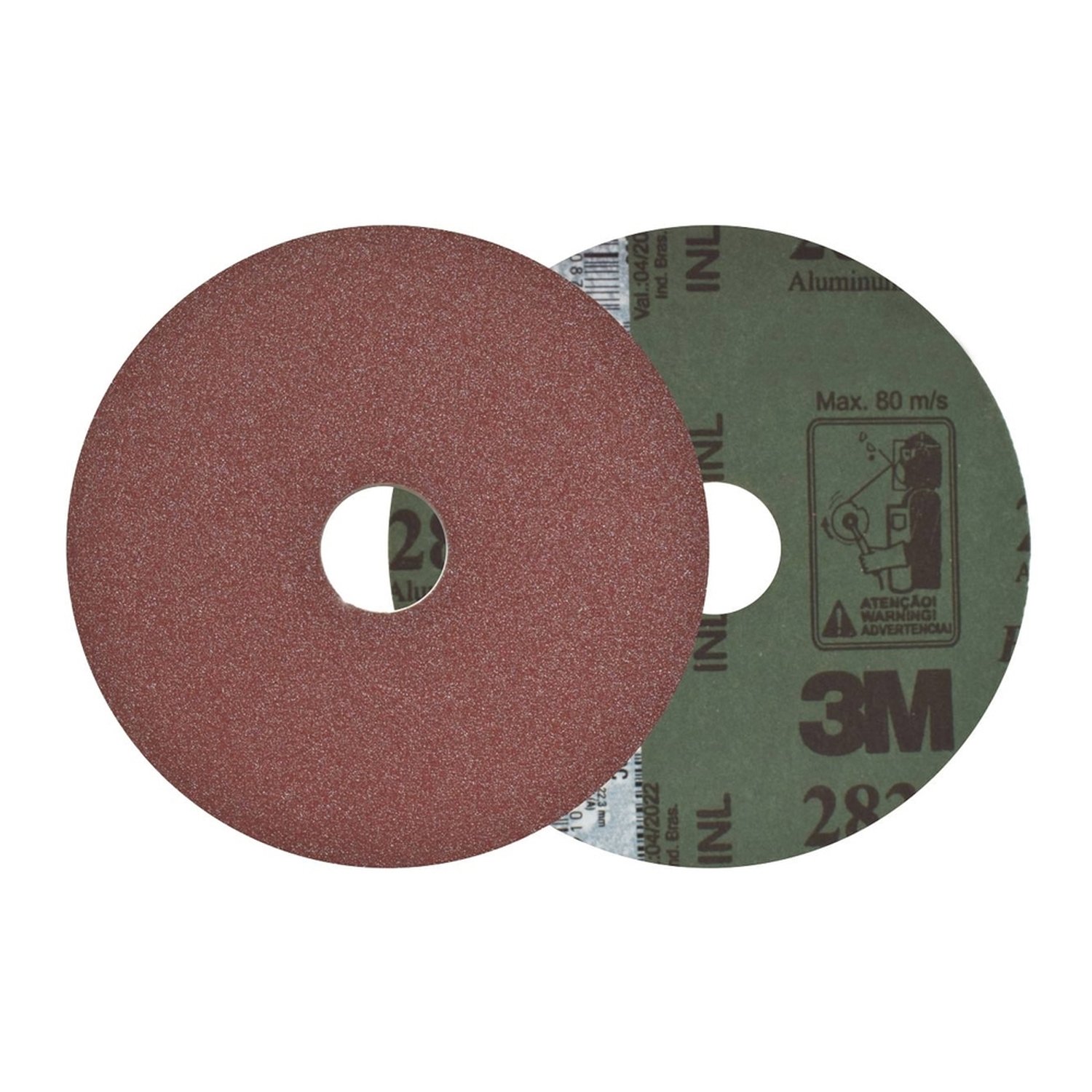 10 Discos Lixa/Fibra 3M 283C 4" 115mm 4,5" P50