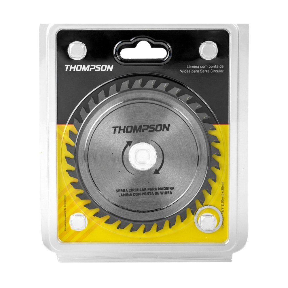 Disco Serra Circular Thompson Com Videa 4.3/8 24 Dentes