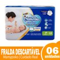 Fralda Descartável MamyPoko Calça Regular Tamanho P - 6 Pacotes com 24 Fraldas - Total 144 Tiras