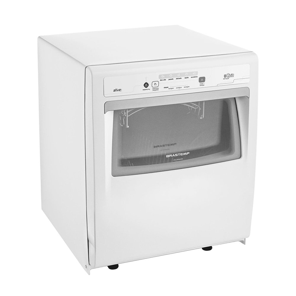 Lava-Louças Brastemp BLF08AB 8 Serviços - 5 Ciclos de Lavagem, Compacta com Ciclo Pesado, Branco, 110V