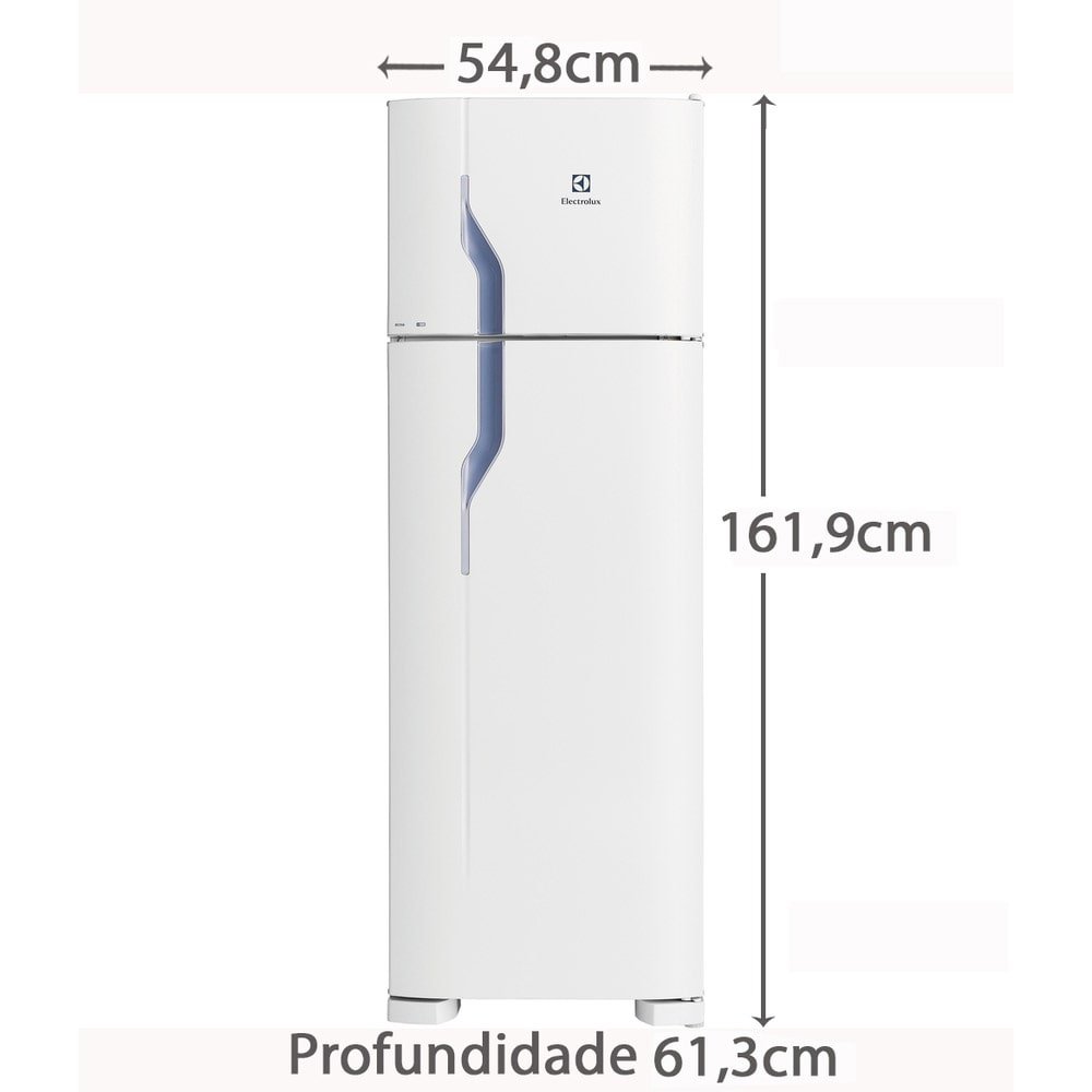 Refrigerador Electrolux, 260 Litros DC35A - Cycle Defrost, 2 Portas, Branco, 220V