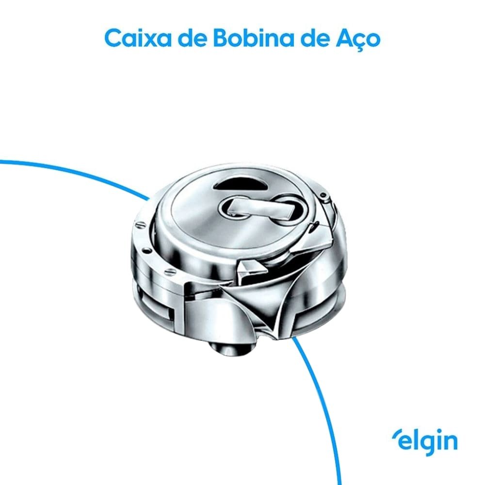 Máquina de Costura Elgin Bl1200 | Bella Portátil 6 Pontos Branco, Bivolt