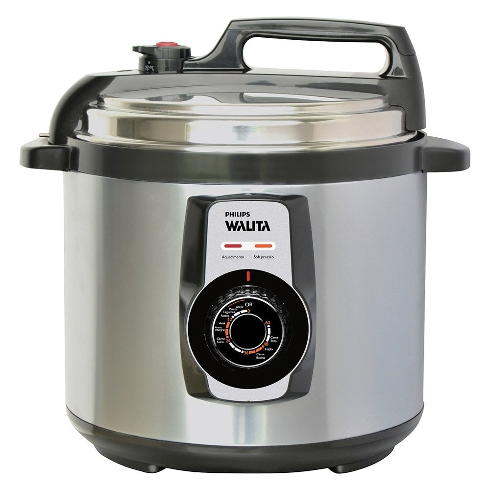 Panela Elétrica de Pressão Walita RI3103 - 5 Litros, Aço Inoxidável, 220V