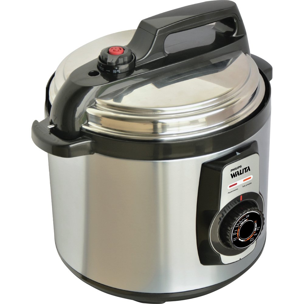 Panela Elétrica de Pressão Walita RI3103 - 5 Litros, Aço Inoxidável, 220V