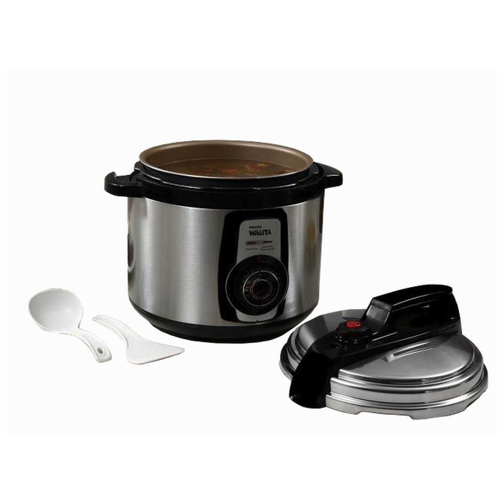 Panela Elétrica de Pressão Walita RI3103 - 5 Litros, Aço Inoxidável, 220V
