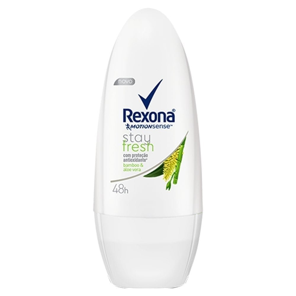 Desodorante Rexona Roll On Women Bamboo e Aloe Vera 30ml Embalagem com 6 Unidades