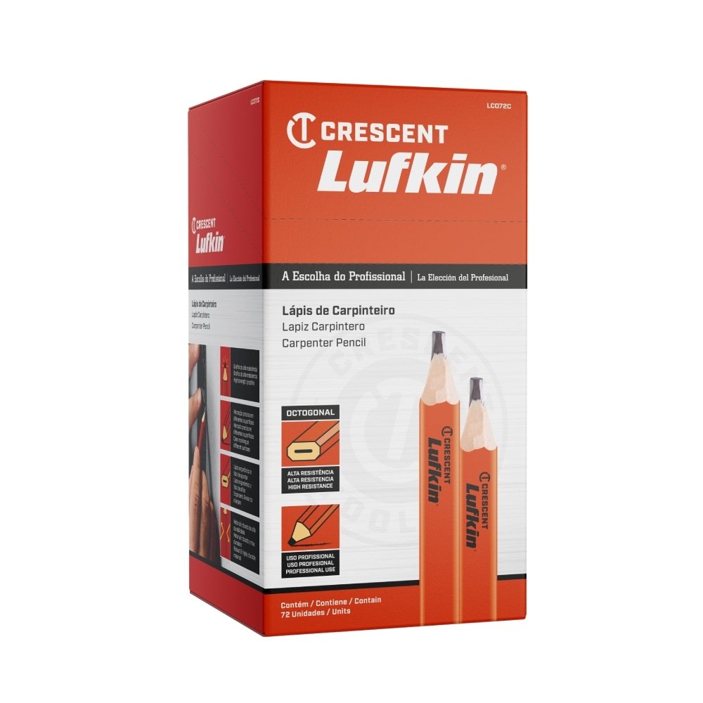 Lápis para Carpinteiro Lufkin Caixa - Embalagem com 72 Unidades