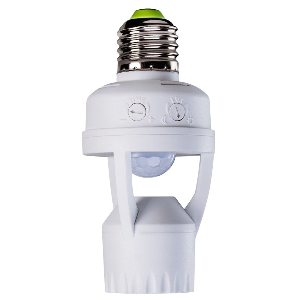 Sensor de Presença Intelbras ESP-360S com Soquete E27 Fotocélula Branco